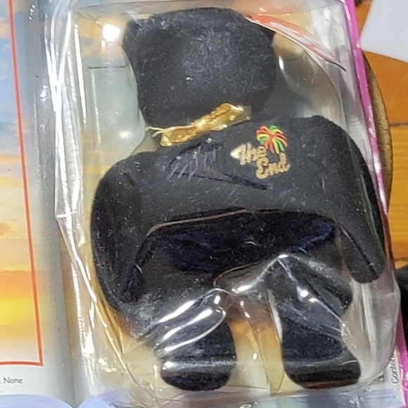 TY Beanie Babies The End 1999 Bear black plush  in box packaging - Picture 5 of 6